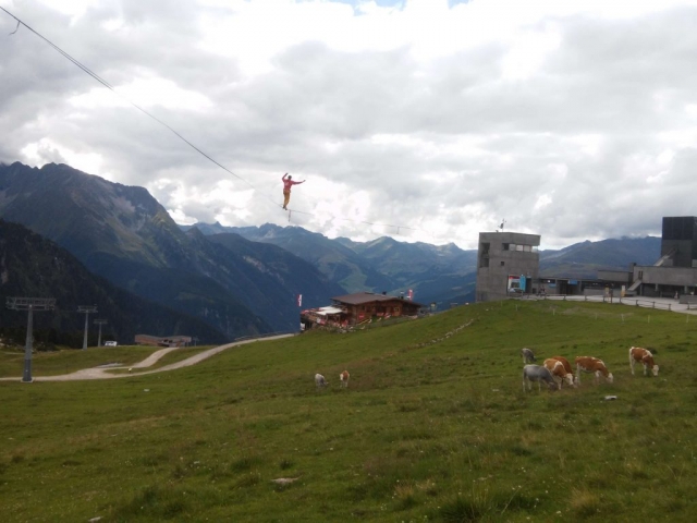 Quirin Herterich auf der Midline beim Festival der Kinder in Mayrhofen / Zillertal, 2017